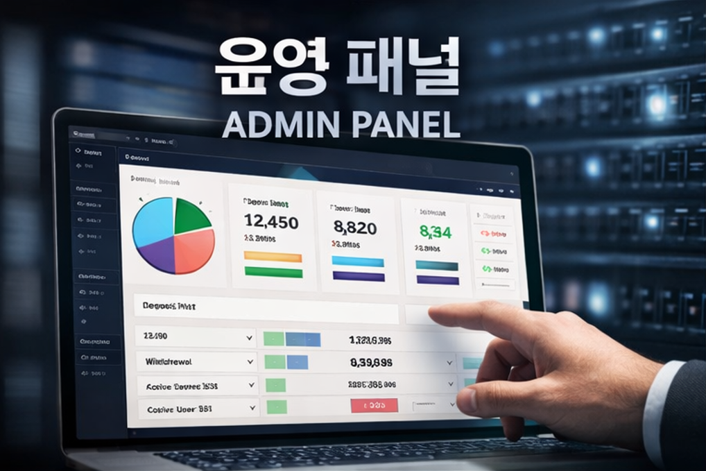 카지노솔루션 관리자 패널 화면 예시