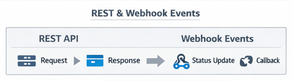 카지노 API에서 REST(조회/명령)와 Webhook(상태 변화 알림)을 분리한 이벤트 아키텍처